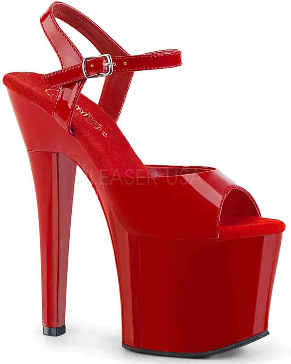 EU 36 = US 6 | RADIANT-709 | 7 Heel, 3 1/4 PF Ankle Strap Sandal